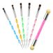 Professionele nagelkwastenset – 6-delige uv-gelnagellakset met dubbelkoppige kwasten en ombre-spons voor creatieve nail-art-designs