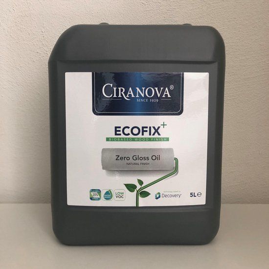 Ciranova Ecofix+ Zero Gloss oil 5 liter - Mat - Voor binnen - Hout