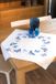 Vervaco Tafelkleed kit Blauwe vlinders 80 x 80 cm