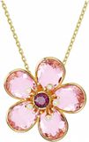 Swarovski Florere 5657875 Ketting Goudkleur Roze Zirkonia