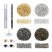 Tule Kit 800 Sets Gronmets Oogjes met 3 Stuks Installeren Tool Kit, 4 Kleuren (100# Binnenste 3mm)