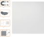 Nobo whiteboard 450x450mm, magnetisch, frameloos, modulair