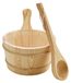 Seau et louche pour sauna