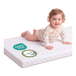 Benarita Matelas fin pour bébé, 120×60 cm, Blanc, Housse imperméable amovible lavable en TPU, Support en mousse de polyuréthane respirante, Tissu en plastique à picots antidérapant, Adapté pour poussette