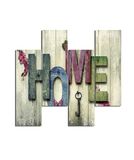 Homemania Wandbord voor thuis, 4 delen, ruimte, meerkleurig, 76 x 0,3 x 50 cm, HM204PMDF15, MDF
