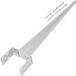KOTARBAU Verstelbare paalsteun, 0-160 mm, staal, zilver