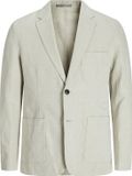 JACK&JONES JPRCCARON Blazer Heren Zilveren Voering Katoen Linnen Slim Fit