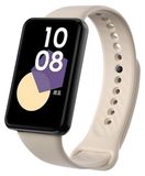 Wigento Honor Band 9 TPU horlogeband beige met zwarte sluiting