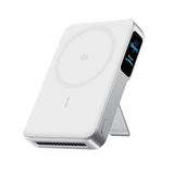 Anker MagGo Powerbank 2 Pro, Qi2.2 25W 10000mAh MagSafe Powerbank | Draadloze powerbank met actieve ventilator, laadvermogen tot 45 W, intelligent display en houder