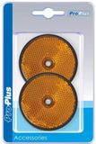 ProPlus Pro+ Reflector oranje 60mm schroefbevestiging 2 stuks