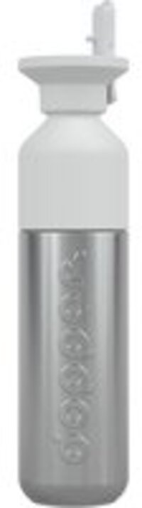 Dopper Flip Straw White + Steel 490ml Bundel