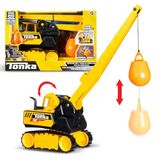 Tonka Steel Sloopkogel, duurzame constructie van echt staal, geel sloopspeelgoed met realistische werking, vanaf 3 jaar, voor jongens en meisjes, ideaal voor kinderen en peuters, Basic Fun