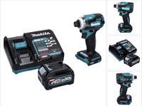 Makita TD 001 GD1 accu-slagmoersleutel 40 V 220 Nm 1/4" XGT Brushless + 1x accu 2,5 Ah + oplader