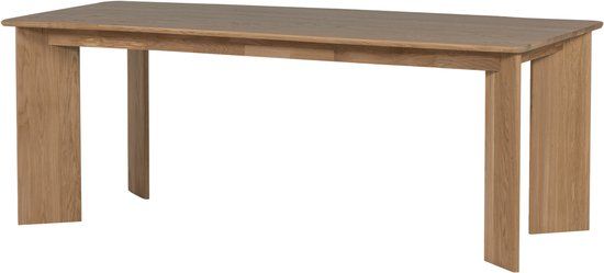 WOOOD Tablo Eettafel Afgerond DL 180 cm - Eikenhout - Transparant