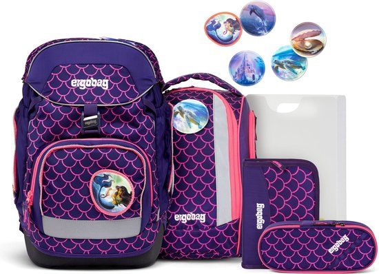 ergobag Pack Schooltas set 6-delig - donkerpaars - 20 l - Unisex