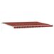 vidaXL Parasol extensible, orange et marron, 500 x 300 x 165 cm