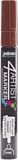 Pebeo 580119 4 kunstenaarsmarker, metaal, bruin