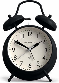 Newgate NEWGATE® Classic Twin Bell Wekker - The Covent Garden Metal Alarm Clock - Slaapkamer Accessoires - Bureau Accessoires - Nachtkastje Wekker - Retro Wekker - Traditionele Wekker - Zwart