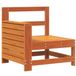 VidaXL Tuinbank Hout Bruin met Rugsteun en Armsteun 69x62x70.5 cm