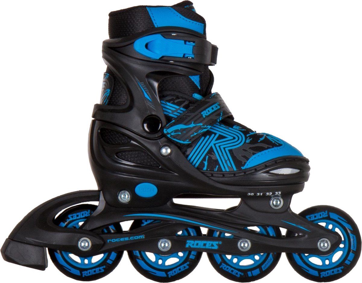 Roces Inlineskates JOKEY 3.0 BOY - Zwart/Blauw - Maat: Niet gespecificeerd