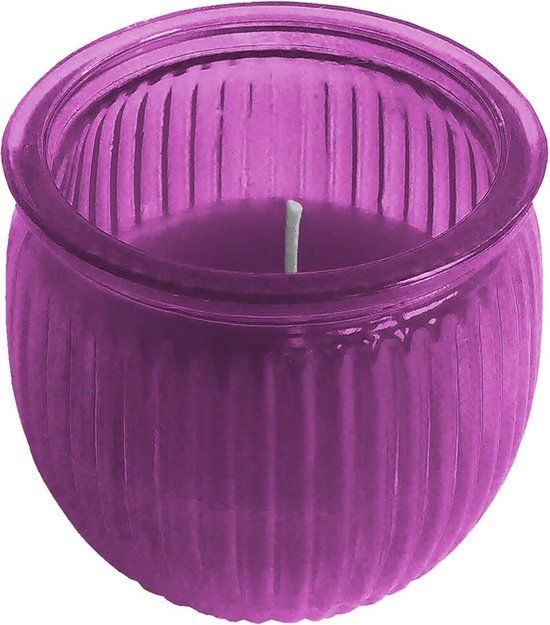 Citronella Kaars - 7.5 cm - Paars - Buiten