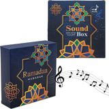 Soundbox RAMADAN - environ 13 x 13 cm - Boîte à musique avec détecteur de mouvement qui joue de la musique du Ramadan