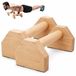 Merkloos SolidKeus Ergonomische Houten Pompgrepen 25 cm voor Fitness