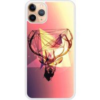 Apple Bedrukt siliconen hoesje compatibel met iPhone 11 Pro Cerf Hipster