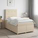 Maison Exclusive - Lit Boxspring avec matelas crème 120 x 190 cm tissu