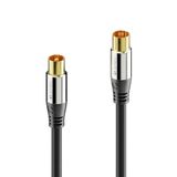 sonero S-AC000-010 coax-kabel 1 m IEC Zwart