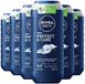NIVEA Men Shampoo & Gel douche 3-en-1 Protect & Care - 6 x 250 ml