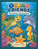 Ocean Friends Sea Animals Coloring Book
