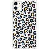 Apple iPhone 11 Leopard colore Verstevigd hoesje met sublimatie bedrukking