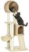 PawHut krabpaal - met kattenhuis - met 4 niveaus - beige