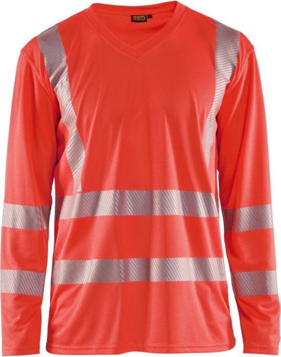 Blåkläder UV-T-shirt lange mouw High Vis 3385-1013 - High Vis Rood - XXL