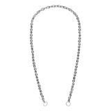 Lucardi Dames Stalen bedel ketting marina - Ketting - Staal - Zilverkleurig - 50 cm