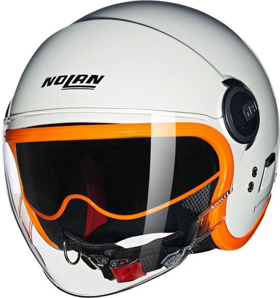 Nolan N21 Visor 06 Ocio 347 Pearl Oranje Glossy Jethelm - Maat XL - Helm