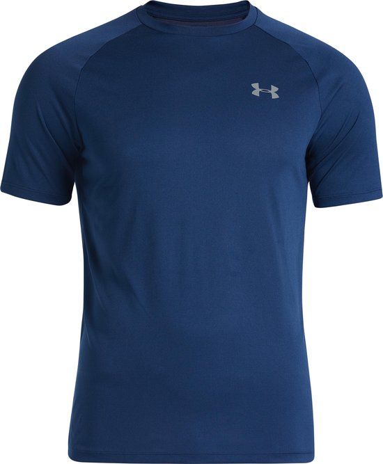 Under Armour UA Tech 2.0 SS Tee-BLU Heren Sportshirt - Academy - Graphite