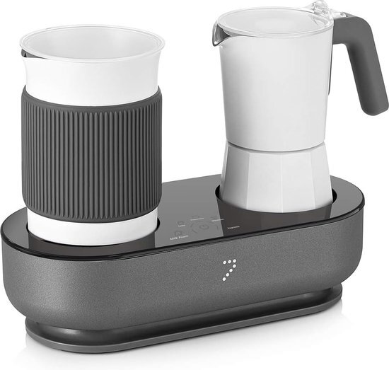 Koffie- Espresso zetapparaat - Percolator en Melkopschuimer in &#233;&#233;n apparaat