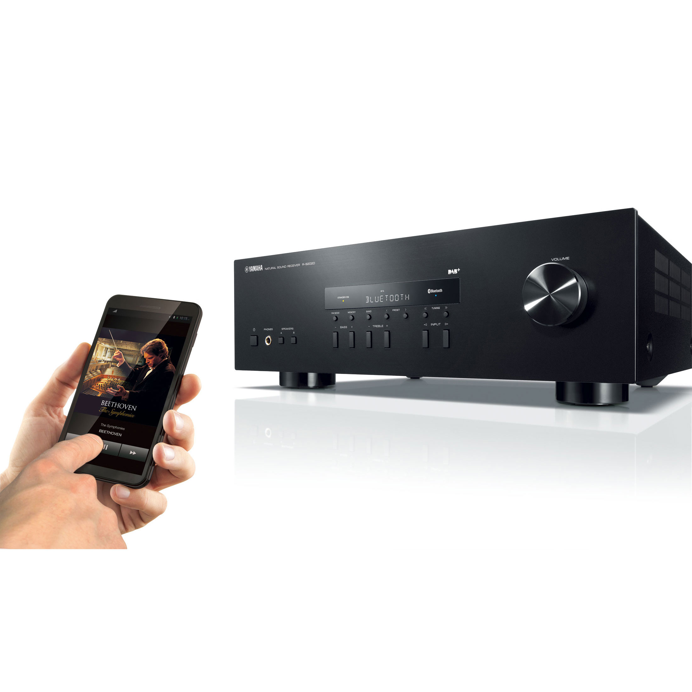 Yamaha R-S202D Stereo Receiver | Bluetooth | DAB Radio - Black