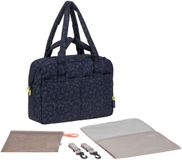 Lässig Luiertas Schoudertas met laptopvak Everyday Bag Leo Blue Donkerblauw