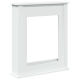 VidaXL Haardombouw 75x20x87,5 cm bewerkt hout wit