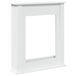 VidaXL Haardombouw 75x20x87,5 cm bewerkt hout wit