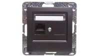 Ospel GPK-1Y/K/m/50 stopcontact, antraciet, IP20, 71 mm, 57,5 g