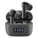 cellularline TONE TWS Bluetooth in-ear hoofdtelefoon met ENC, 4 microfoons, LED-display, 20 uur speeltijd, zwart