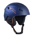 Black Crevice Stripe Skihelm