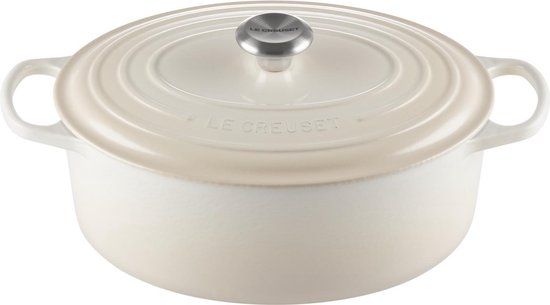 Le Creuset Signature Oval Dutch Oven - 31cm / 6.3L - Meringue