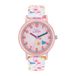 Prinzessin Lillifee Analoog quartz kinderhorloge voor meisjes, met textielband, roze, 3 bar waterdicht, geleverd in horlogegeschenkverpakking, 2031758