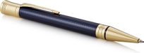Parker Duofold Balpen | Prestige Blue Chevron | Medium Point Black Ink Refill | Premium Gift Box