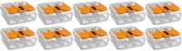 WAGO - Lasklem Set 10 Stuks - 3 Polig met Klemmetjes - Oranje